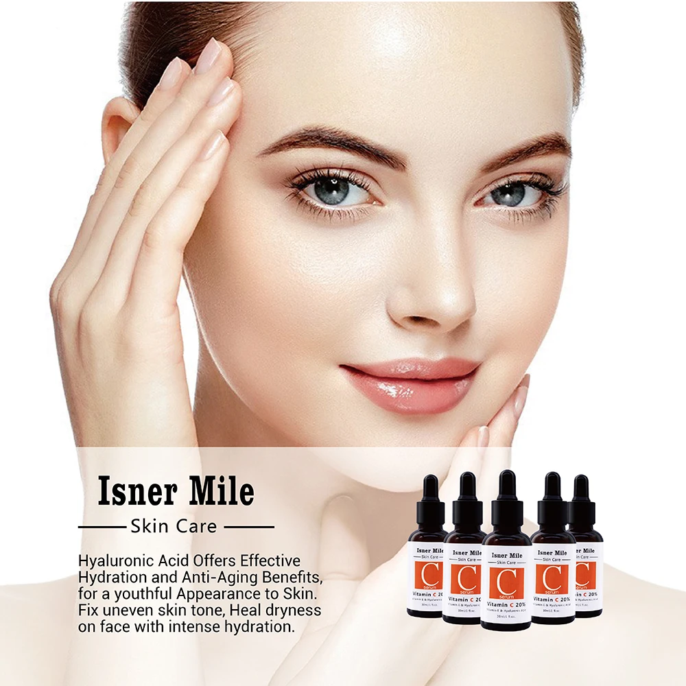 Vitamin C face Serum Hyaluronic Acid Whitening Anti-Aging Fade Spots Removing Freckle Anti Winkles Moisturizing Face Cream Care Vitamin C face Serum Hyaluronic Acid Whitening Anti-Aging Fade Spots Removing Freckle Anti Winkles Moisturizing Face Cream Care
