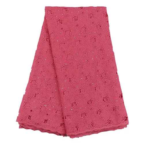 

2017 New Arrival Fashion High Quality Water Soluble African Cord Lace Fabric African Guipure Lace For Dress Sewing