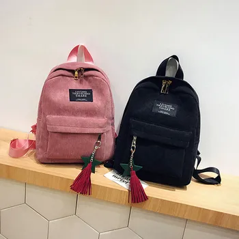 

Women Girls Backpacks School Backpacks for Teenage Girls Tassel School Bag Soulder Bag Striped Rucksack Travel Bags Mochila