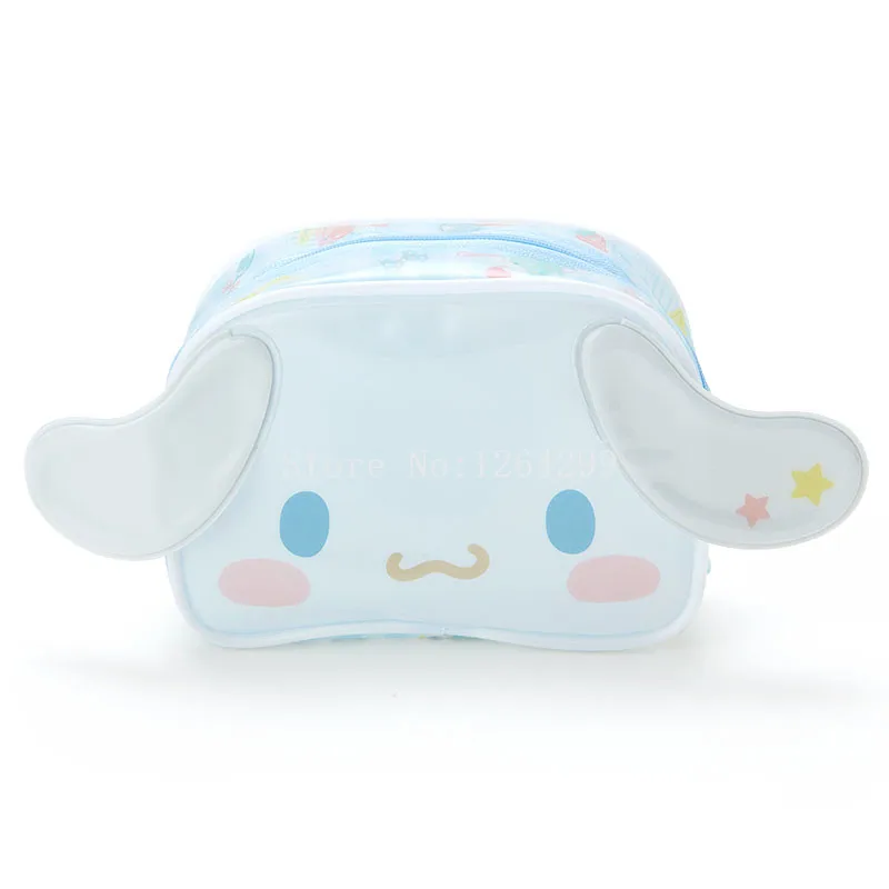 

New Fashion Cinnamoroll Girls Kids Small Transparent PVC Cosmetic Bags Cases For Children