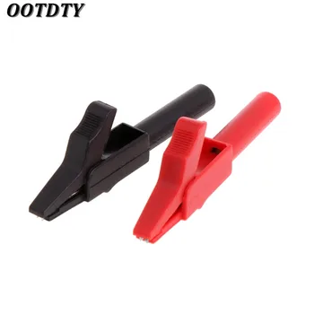 

OOTDTY 2 Pcs Full Protective Alligator Clips Crocodile Clamp For Professional Multimeter