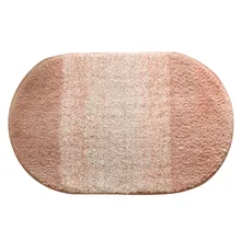 WINLIFE простой стиль овальной формы ковер розовый коврик для детской комнаты мохнатые и мягкие коврики для спальни/ванной комнаты не-Silp входной коврик