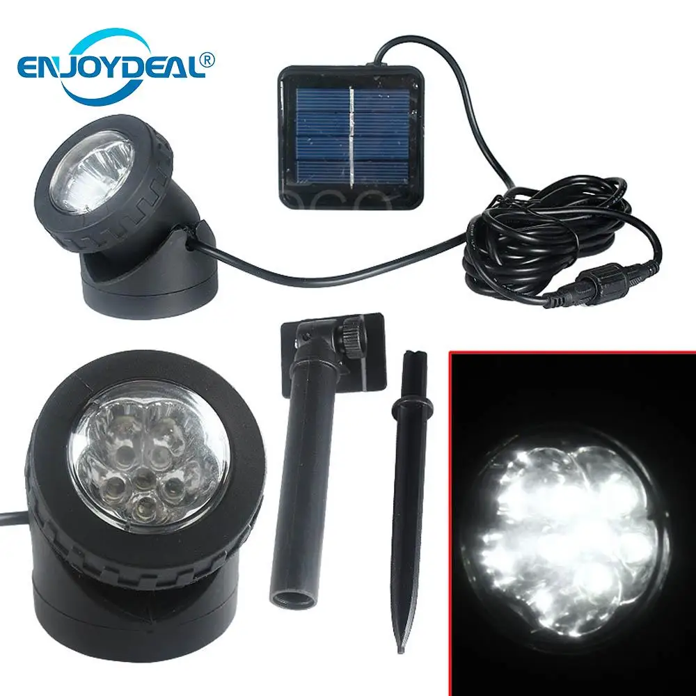 

Underwater Spot Light Fountain Pool Lamp Solar LED Garden 6 LED Solar Power Spotlight Garden Pool Waterproof Decor Auto On Light
