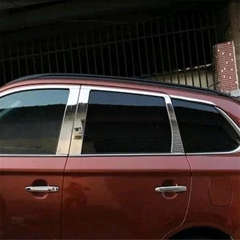 

WELKINRY car cover for Mitsubishi Outlander 2013 2014 2015 2016 2017 2018 stainless steel window frame middle column pillar trim