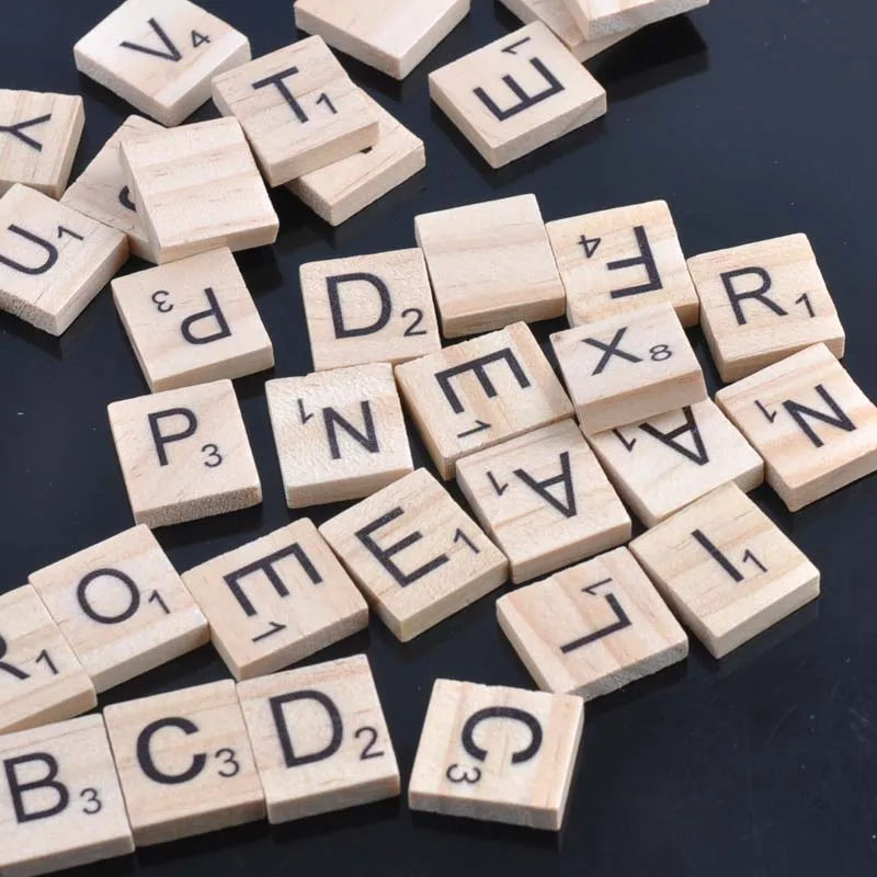 50 шт. деревянные буквы алфавита MT0896 18 мм|wood color|colorful wooden lettersnumbers wood |