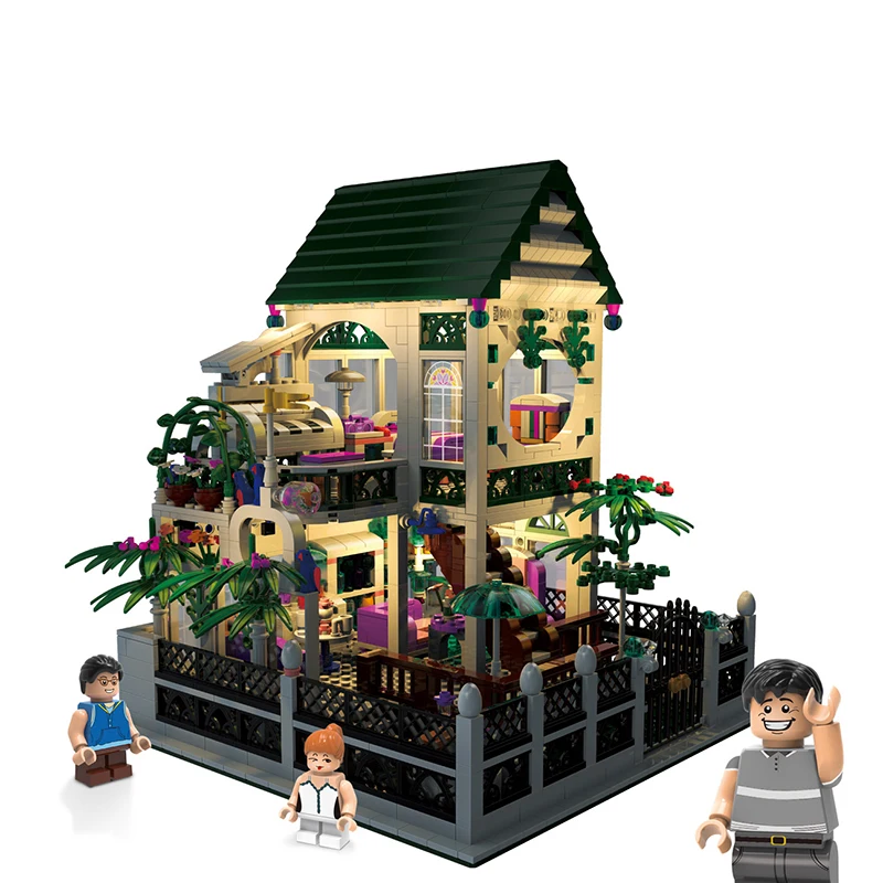 

XB01202 1500Pcs the Romantic Heart Set with Light USB Building Block Bricks Educational Toys as Valentine's Day present