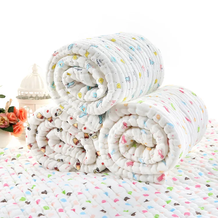 

Comfortable absorbent baby bath towel cotton autumn and winter thickening newborn 12 layer gauze soft children baby blanket