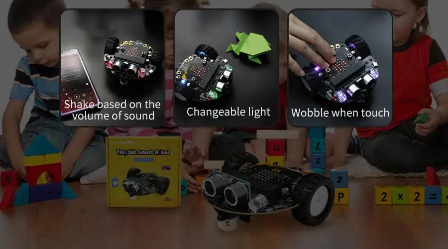 Yahboom Tiny: bit умный робот автомобильный пульт дистанционного управления умный автомобильный комплект для micro: bit