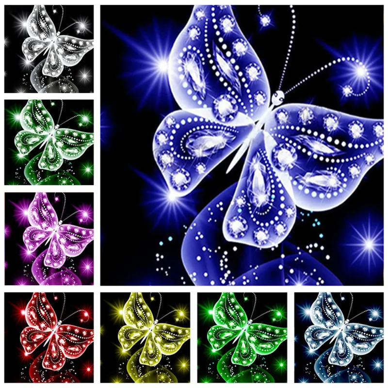 

5D DIY Diamond Painting Butterfly Full Round Diamond Embroidery Animals Cross Stitch Rhinestones Craft Kit Christmas Gift