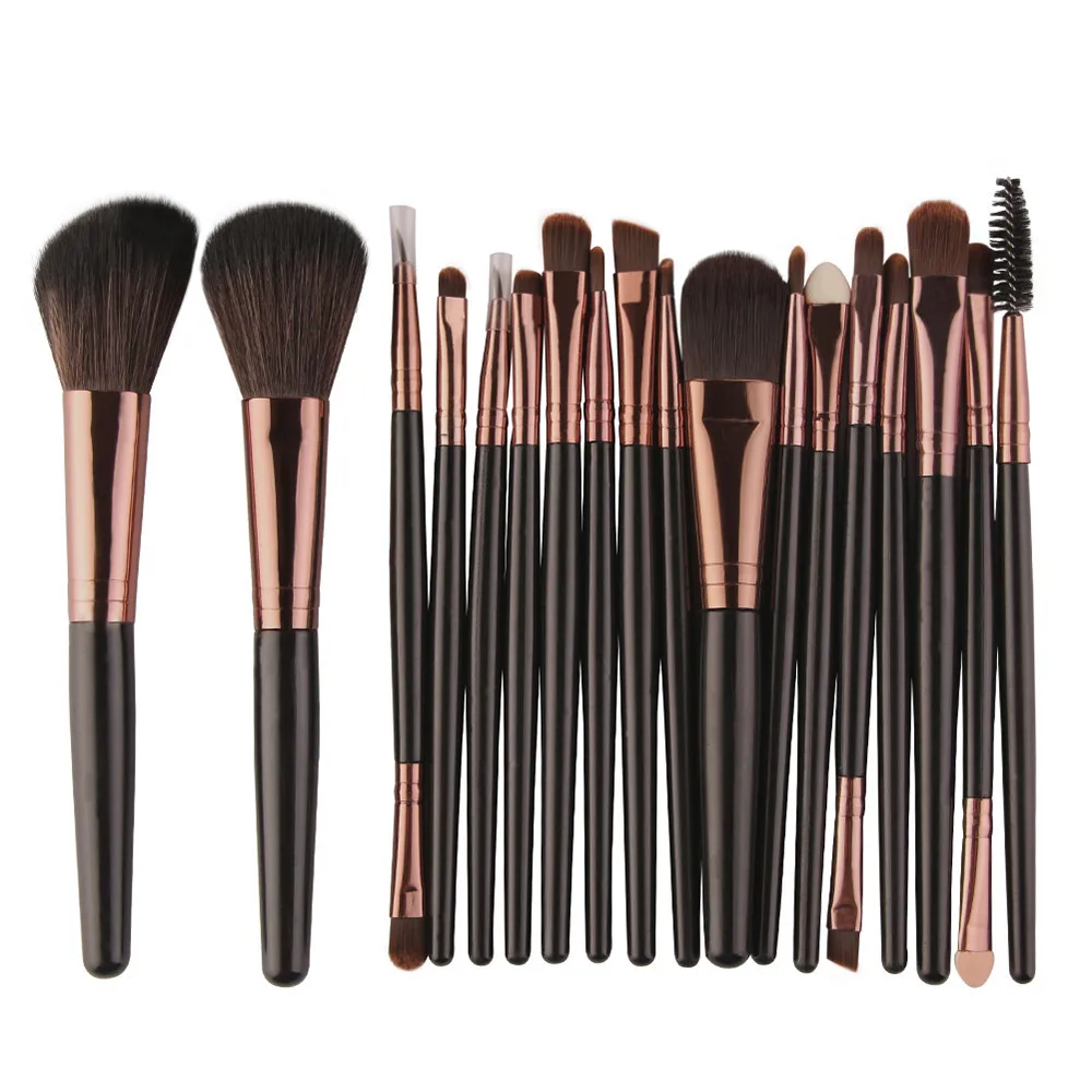 

ISHOWTIENDA 2018 18 pcs Makeup Brushes Set tools Make-up Toiletry Kit Wool Make Up Brush Set 15 Pincel maquiagem Dropshipping