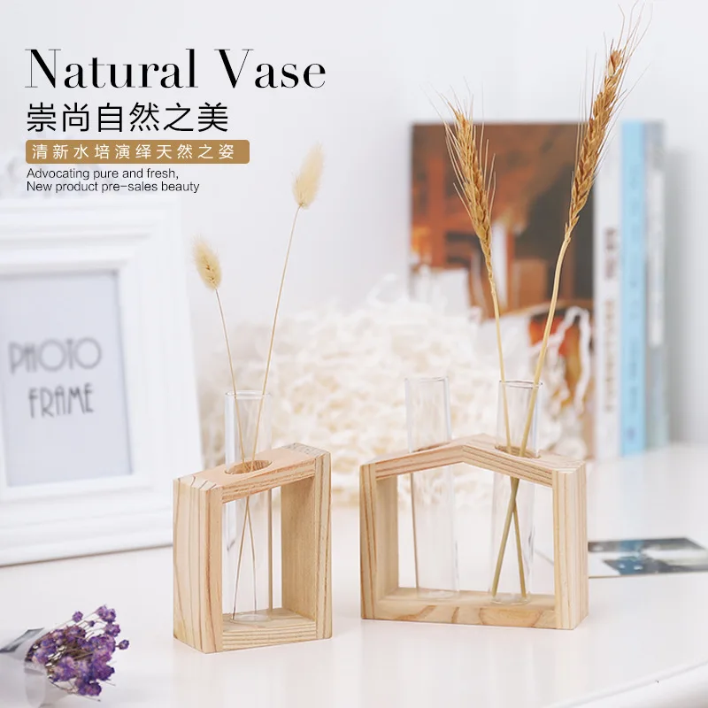 

Nordic Decoration Home Hydroponics Plant Glass Vase Creative Office Desktop Windowsill Furnishing Green Plant Simple Decoration