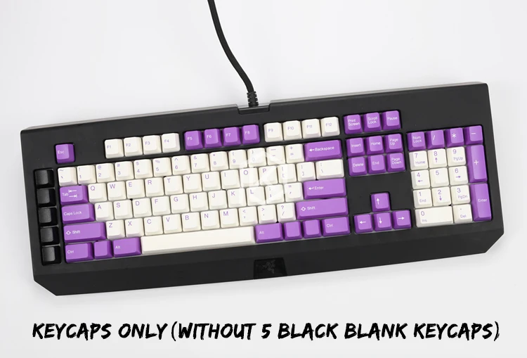 Taihao abs double shot колпачки для diy игровой механической клавиатуры razer blackwidow ultimate 87 104 [только колпачки]