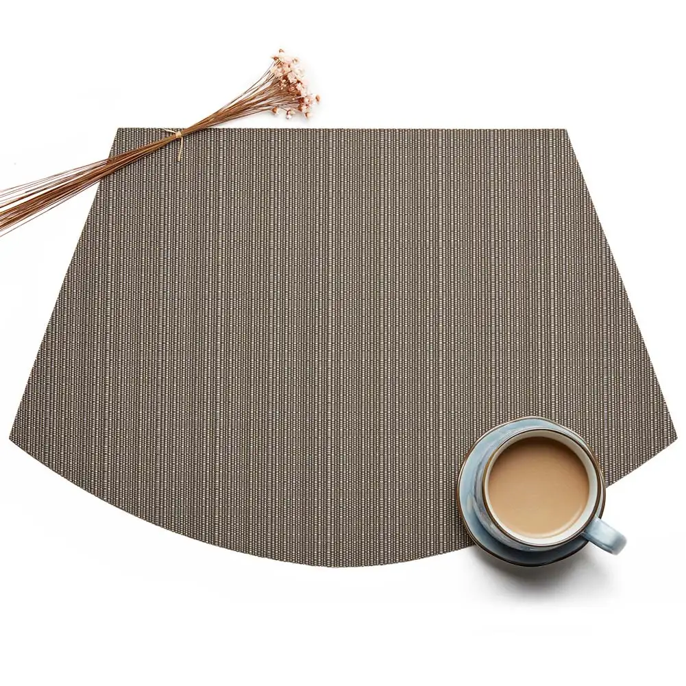 4 قطعة إسفين طاولة طعام المفارش الحرارة مقاومة المفارش مكافحة زلة وصمة عار مقاومة قابل للغسل حصيرة داغ-سفينة