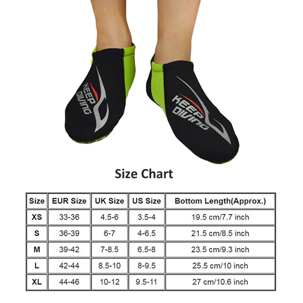 3mm Neoprene Socks Keep Warm Prevent Scratch Snorkeling Diving Equipment for Scuba Diving Snorkeling Swimming Water Sports
