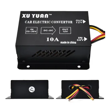 

DC-DC Transformer 24V To 12V/ 10A / 120W Car Truck DC Power Supply Buck Converter Auto Power Transformer Negative Booster