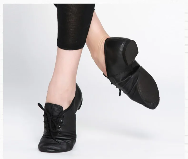 Новая профессиональная обувь для джазового танца, ботинки для женщин, мужчин, детей, на шнуровке, танцевальные кроссовки, кожаная спортивная обувь