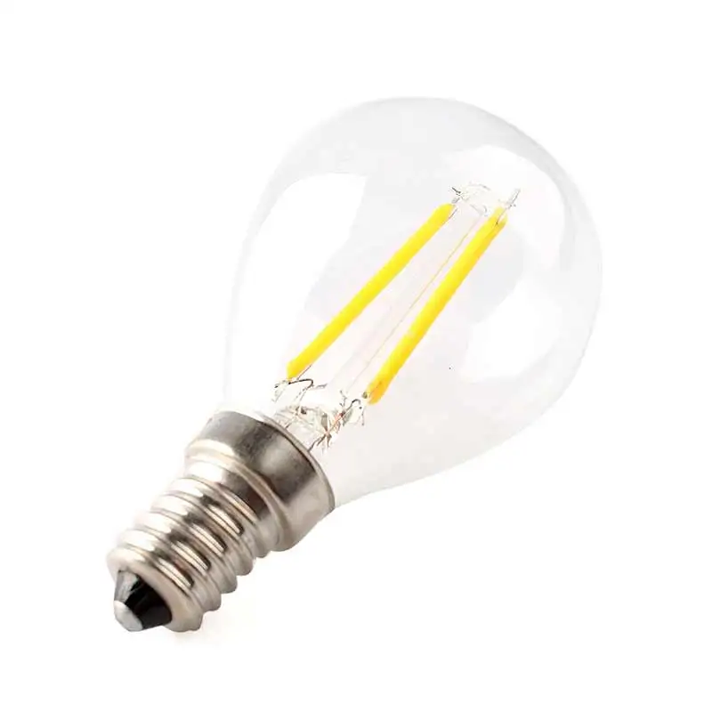 

Energy Saving E14 2W LED Edison Filament Lamp 220V Ball Globe Bulb G45 MDJ998