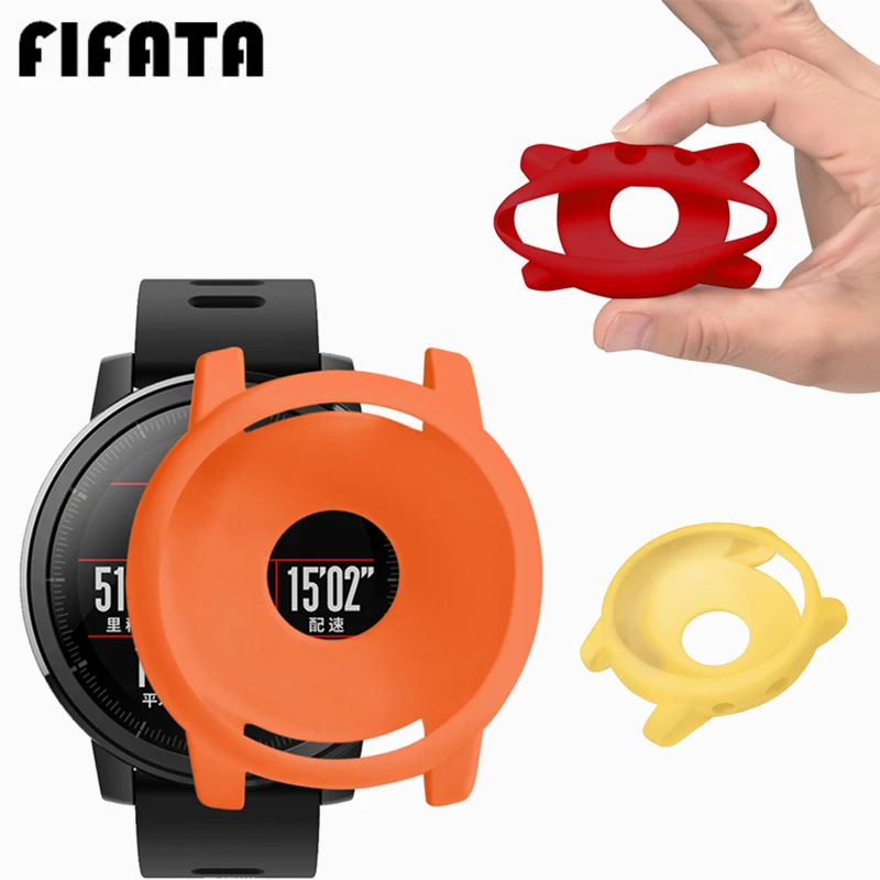 Силиконовый защитный чехол FIFATA для Xiaomi Huami Amazfit Stratos 2 2 s Сменные аксессуары для Xiaomi Huami Watch