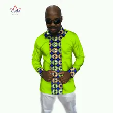 Мужская рубашка с длинным рукавом на заказ, рубашка с принтом Дашики, хлопок, рубашки для мужчин, брендовая одежда размера плюс, мужская одежда 6XL BRW WYN69