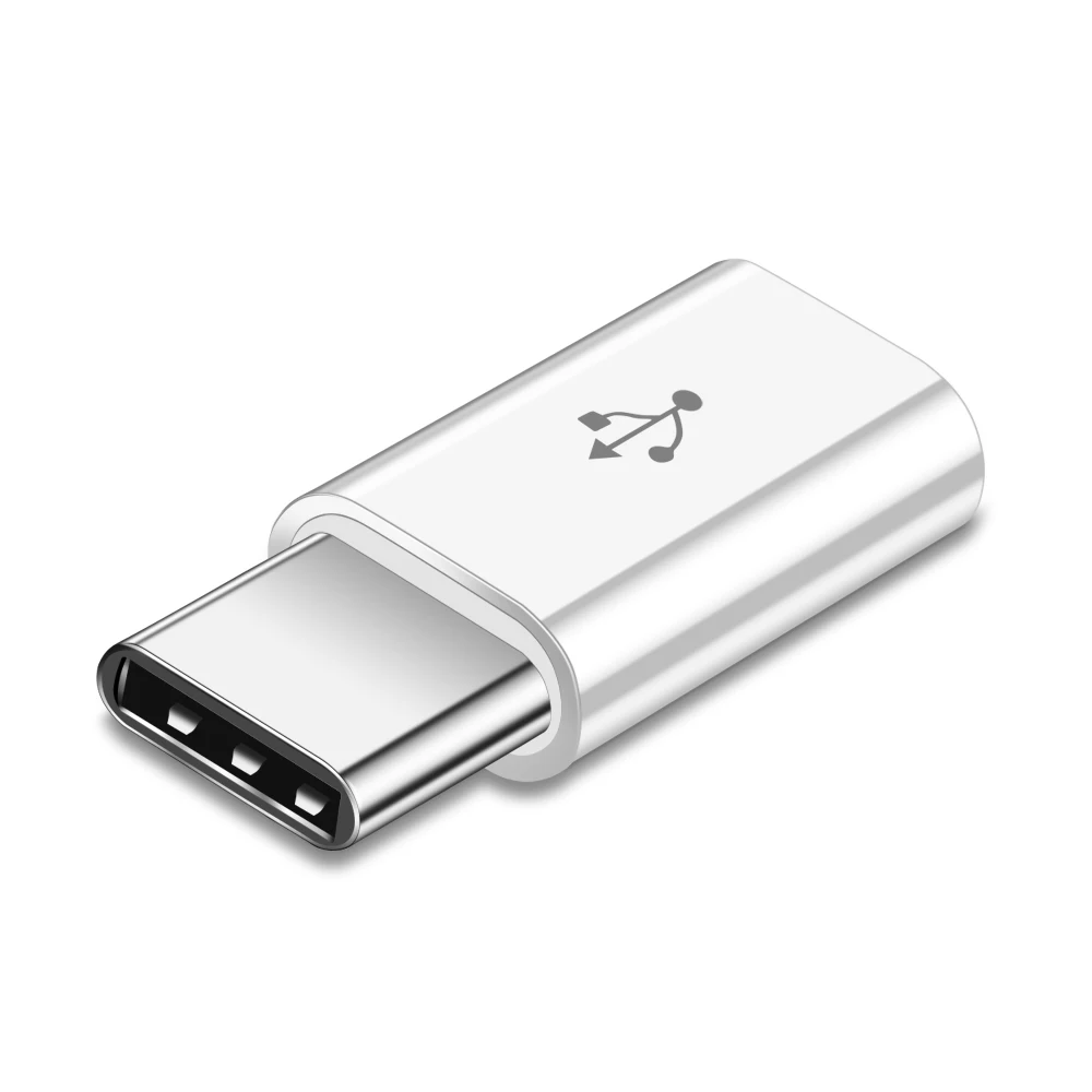 Олаф OTG type-C адаптер USB C к Micro USB OTG USB кабель type C адаптер для Macbook Pro samsung S8 S9 S10 huawei P20 lite type-c - Цвет: Белый