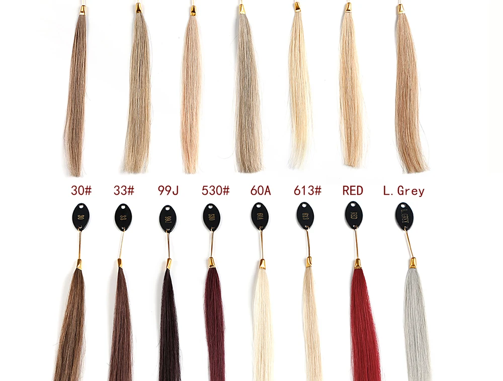 Neitsi человеческие волосы 30 цветов кольца/цветовая диаграмма для наращивания человеческих волос& салон Окрашивание Волос образец может быть окрашен Быстрая