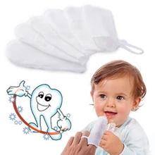 6 шт./компл. одежда для малышей очистка полости рта кисть из сетчатой ткани для маленьких детей палец кисти для малышей Уход за зубами очищающие салфетки марлевые зуб зубная щетка