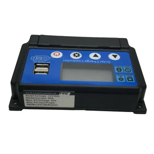 10 60A регулятор MPPT солнечной панели Контроллер заряда 12V/24V Авто отслеживания