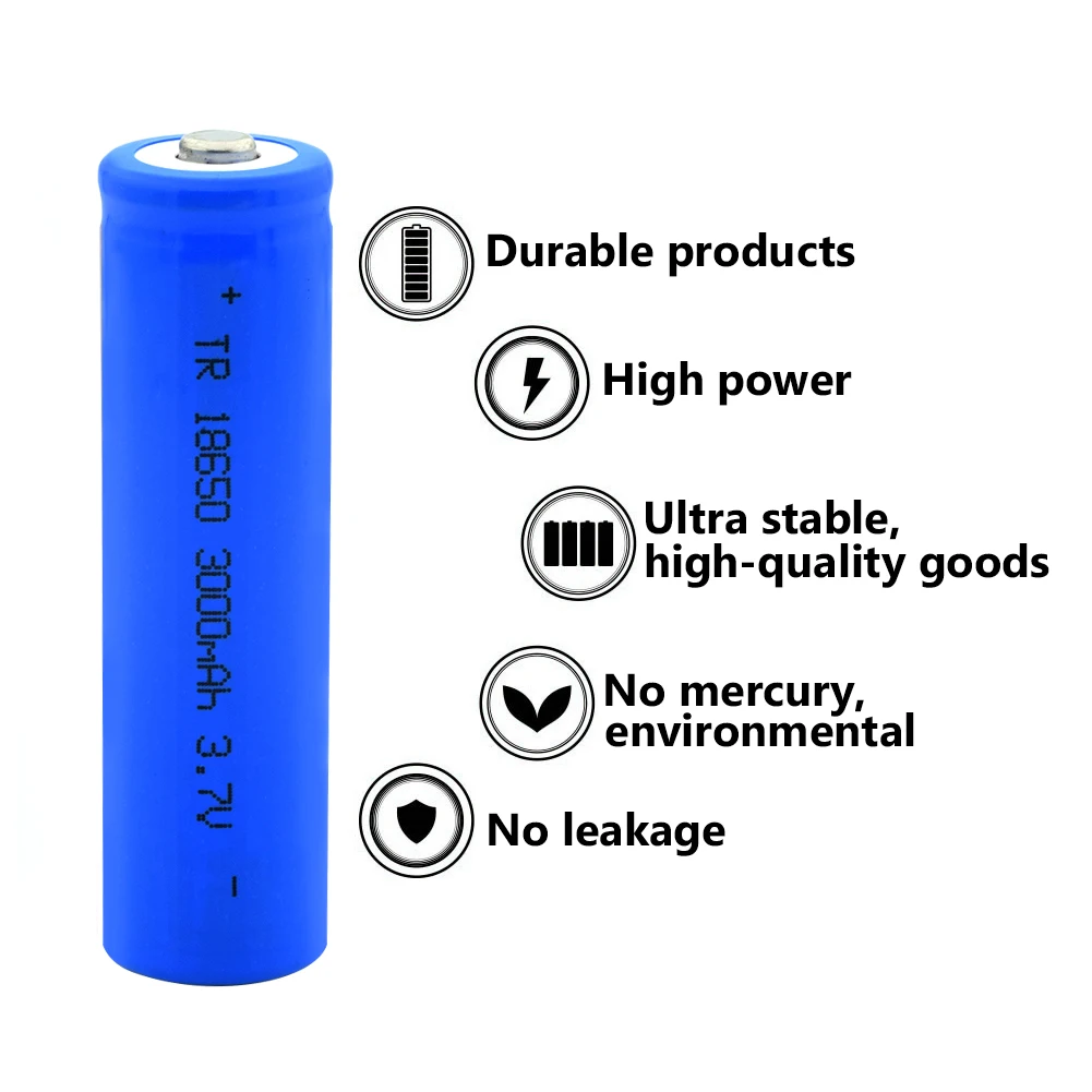 18650 3000 mAh аккумулятор питания аккумуляторные батареи для 18650 литий-ионная батарея Bateria