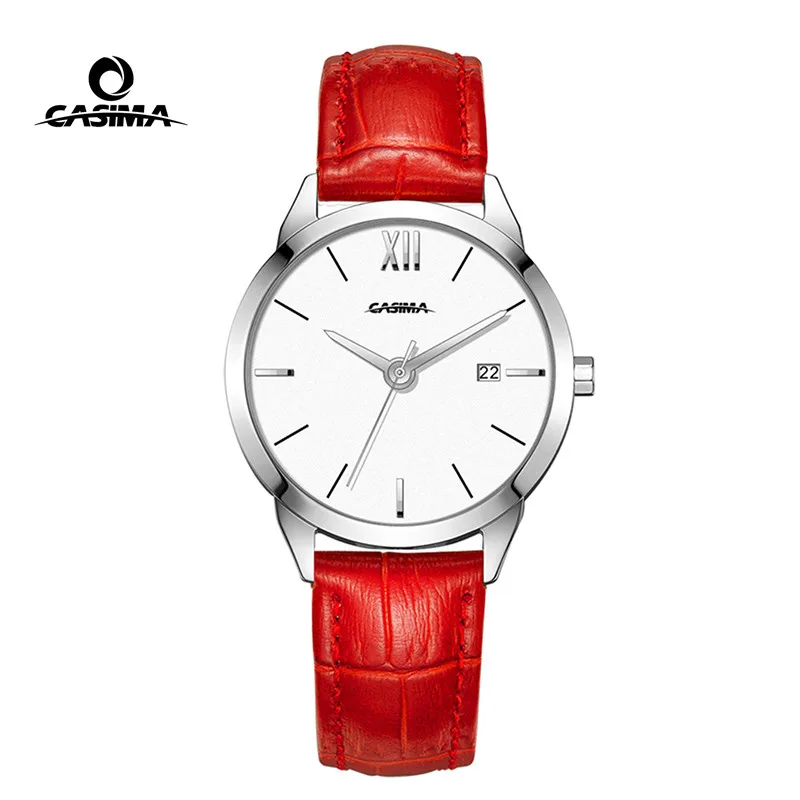 Goede 2018 Nieuwe Luxe vrouwen Horloge Eenvoudige Mode Vrouwen Quartz Horloge met Kalender Wit Groen Lederen Waterdichte Horloges 2625