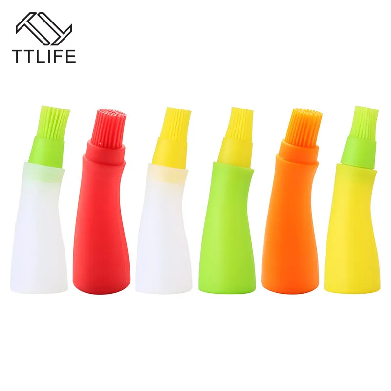 

TTLIFE 1PC Silicone Baking Brush Liquid Oil Pen kitchen Cake Butter Bread Pastry Brush Baking Tools Barbecue Appliance Safe Bak