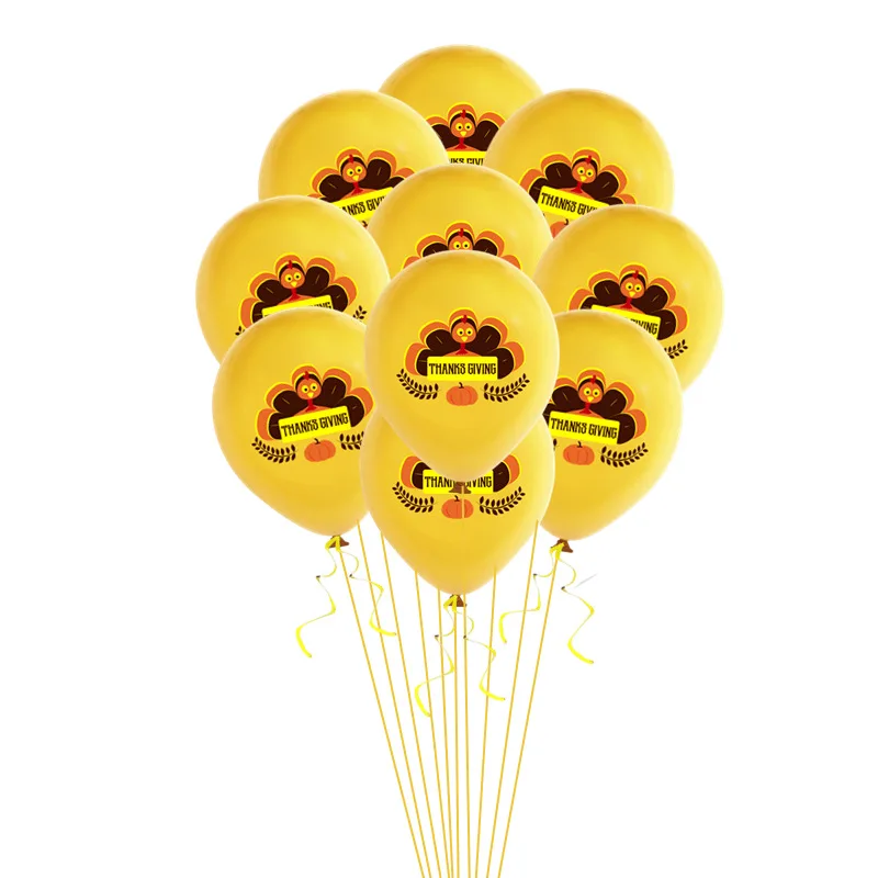 10Pcs Happy Turkey Latex Balloons Thanks Giving Day Decoration Gold Confetti Balloons Thanks Giving Day Party Supplies 10Pcs Happy Turkey Latex Balloons Thanks Giving Day Decoration Gold Confetti Balloons Thanks Giving Day Party Supplies