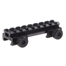 Funpowerland AR плоский топ 1 " дюймовый прозрачный Riser направляющая для прицела крепление 8 Слот Picatinny Weaver M0078