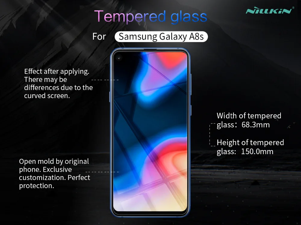 Защитная пленка Nillkin из закаленного стекла для Samsung Galaxy A8s Amazing H + Pro Nano 9H|Защитные