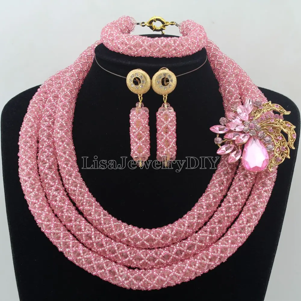 

Стильные нигерийские Свадебные африканские бусины ювелирные изделия ручной работы Индийские Дубаи стандартные Бесплатная доставка HD7270