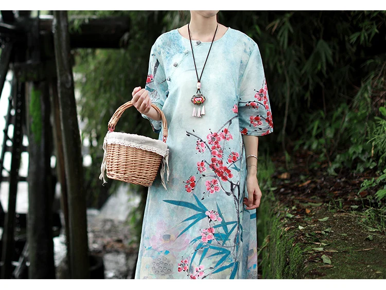 32303 long floral dress summer (14)