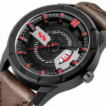 

Men's Quartz Watch Waterproof Leather Strap Wristwatch Mens Watches Top Brand Luxury Date Clock Male Military Sport Watch Men