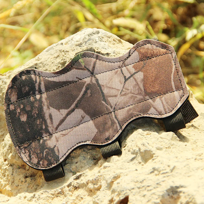 

Camouflage arm guard Shooting Archery Arrow Leather 3 Strap Shooting Target Arm Guard Protection Safe Strap compound bow