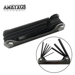 Foldable 9-in-1 Hex Wrench Portable Type Multifunctional Wrench For Outdoor Bow Repair Tool Hunting Shooting Accessories Foldable 9-in-1 Hex Wrench Portable Type Multifunctional Wrench For Outdoor Bow Repair Tool Hunting Shooting Accessories