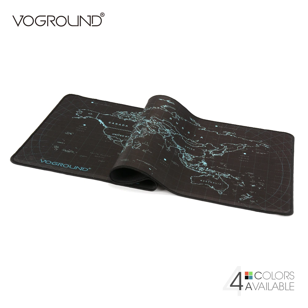 

VOGROUND Line World Map Rubber Locking Edge Mouse Pad Mat Large Size Table Desk Gaming Mousepad for LOL Warcraft Dota