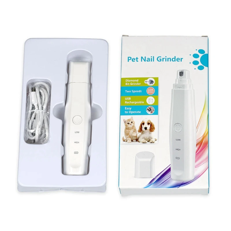 Прочный шлифовальный триммер для головы Pet USB Перезаряжаемый маникюрный триммер кошка собака Универсальный маникюрный станок для стрижки ногтей инструмент для ухода за домашними животными