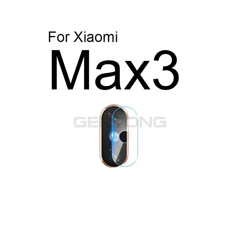 2 шт., закаленное стекло для объектива телефона Xiaomi mi 8 A1 A2 Lite MAX 3 mi x 2 s mi 9 SE Red mi Note 7 6A 6 5 Pro, Защитная пленка для камеры - Цвет: For Xiaomi Max3