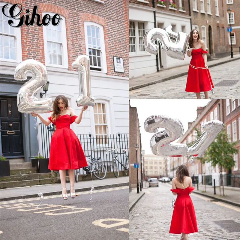 

2pcs 16/32/40inch Rose Gold Sliver Number Foil Balloon congratulate 13 18 21 30 40 years old adult birthday party decor supplies