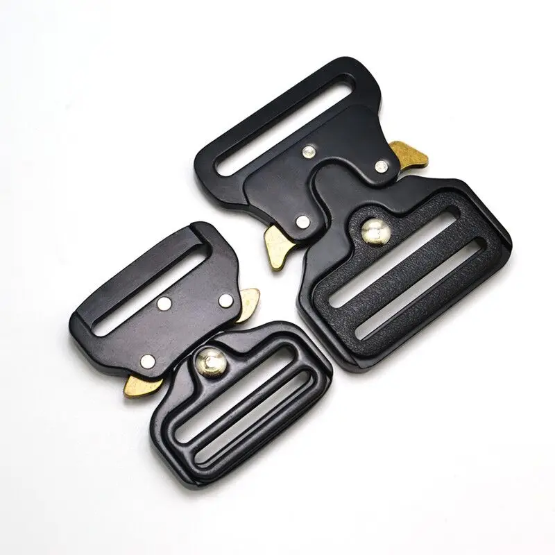 Metal 38mm45mm belt safe release clip buckle for bag webbing strap