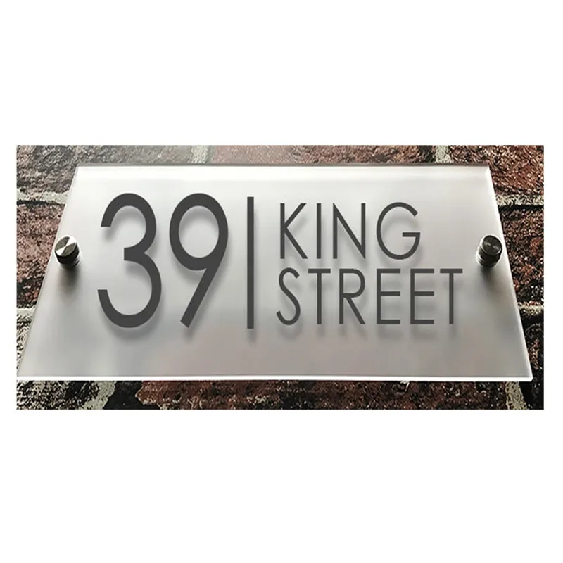 Garden Plaques Home Garden Modern House Number Signs Acrylic