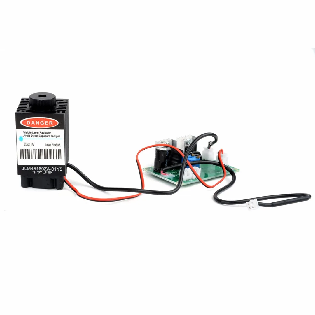 

Adjustable Focusable High Power 1.6W 450nm Blue Laser Module with TTL AC / DC12V for CNC Machine Plastic Wood Carving Engraving
