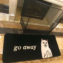 Newest Design Fashion cute cat High Quality Pad Room living room Floor Mats Water Absorption Mat Decorative mat 65X185cm