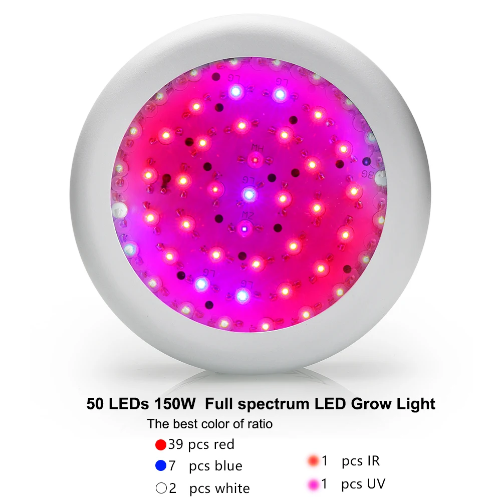  Growing Lamp 150W UFO Led Grow Light Full Spectrum 50ledsx3W Fitolamp Grow Box For Hydroponic Garde - 32906242539