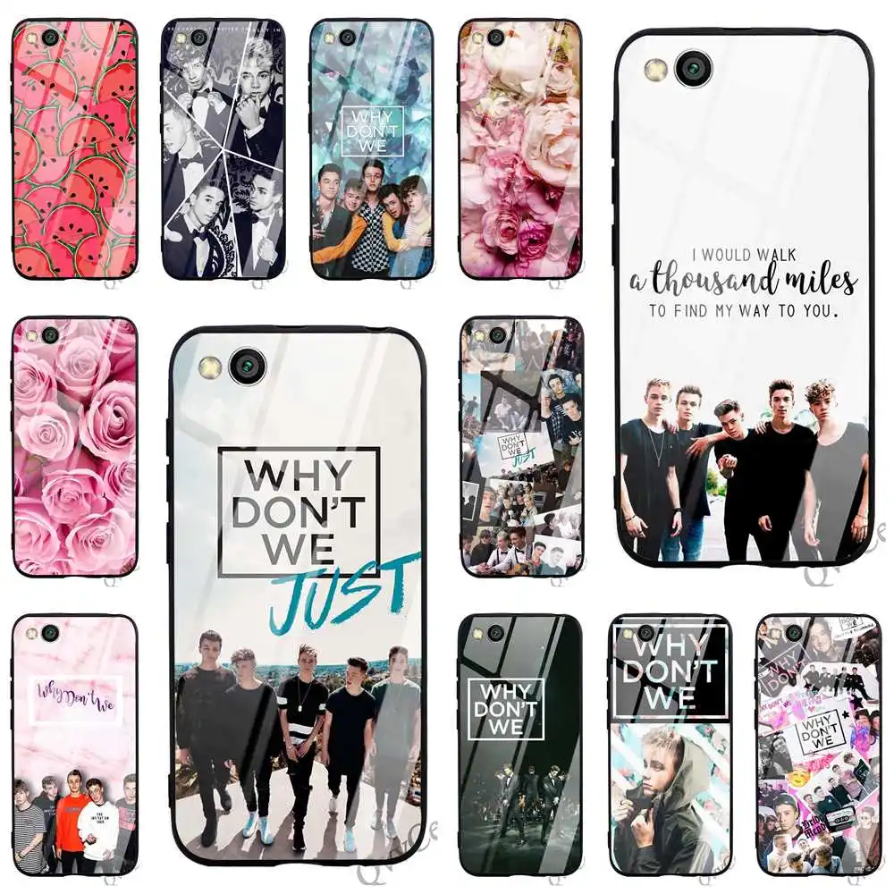 

Colorful Why Dont Do Not We WDW Tempered Glass Phone Cover for Xiaomi 8 Case A1 A2 9 F1 Lite Redmi Note 7 Pro 4X 6A 5 6 TPU