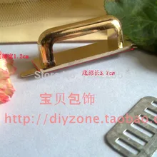 37*12 мм DIY Ручная фурнитура для чемоданов аксессуары Арка с винтовыми негативами светло-золотой диаметр 25 мм сумка аксессуары
