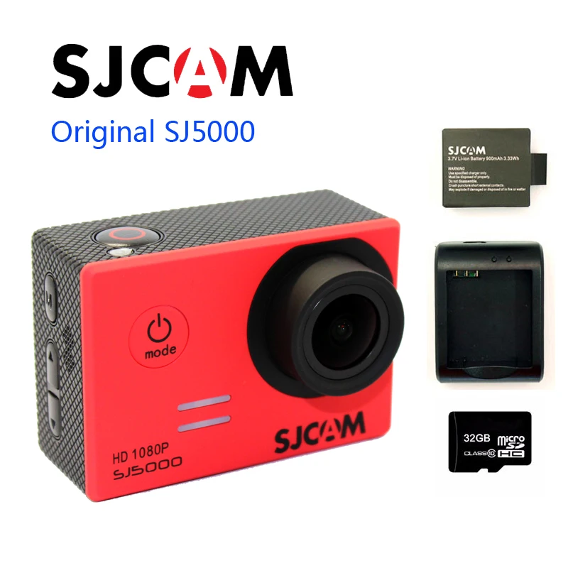

Free shipping!32GB Original SJCAM SJ5000 Novatek 96655 Full HD Action Sport Camera+Extra 1pcs battery+Battery Charger